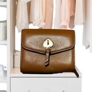 Kate Spade Marti Small Flap Wallet Leather Warm Ginger K6026